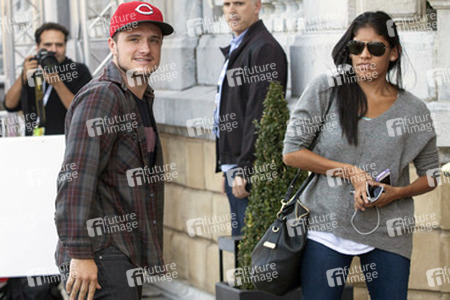 Ankunft von Josh Hutcherson auf dem San Sebastian Film Festival 2014