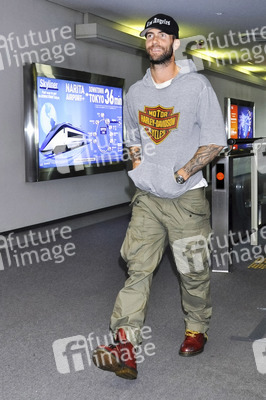Ankunft von Adam Levine in Japan
