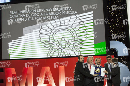 Preisverleihung, San Sebastian Film Festival 2014