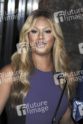 Laverne Cox illuminiert das Empire State Building lial anlässlich des National Bullying Prevention Month, New York