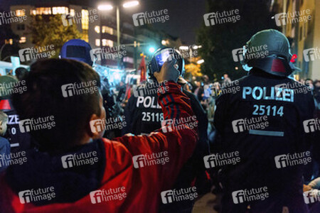 Demo für Kobane in Wedding, Berlin