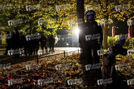 Demo für Kobane in Wedding, Berlin