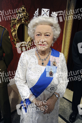 Wax Figuren der britischen Royals bei Madame Tussauds, New York