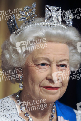 Wax Figuren der britischen Royals bei Madame Tussauds, New York