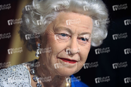 Wax Figuren der britischen Royals bei Madame Tussauds, New York