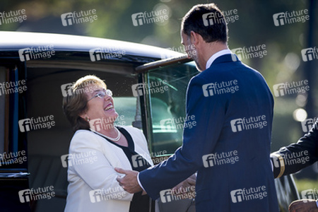 Das spanische Königspaar empfängt Michelle Bachelet, Madrid
