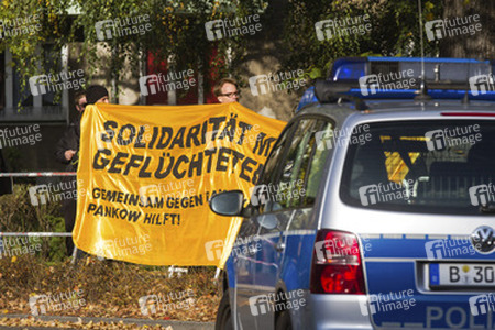 Demos an geplantem Flüchtlingsheim, Berlin