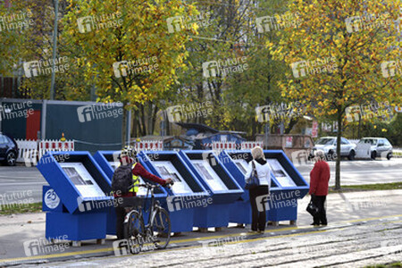 Infornationstafeln zum Mauerfall, Berlin