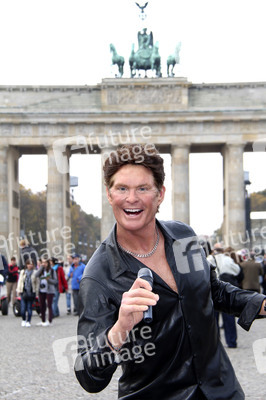 Launch der Wachsfigur von David Hasselhoff, Berlin