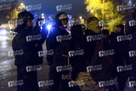 Gegendemo in Marzahn, Berlin