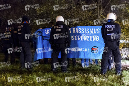 Gegendemo in Marzahn, Berlin