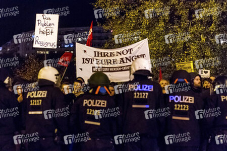 Gegendemo in Marzahn, Berlin