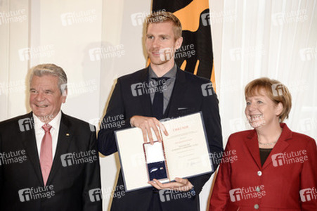 Verleihung des Silbernen Lorbeerblattes an die deutsche Fußball-Nationalmannschaft, Berlin