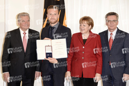 Verleihung des Silbernen Lorbeerblattes an die deutsche Fußball-Nationalmannschaft, Berlin