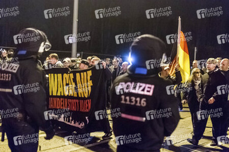 Nazidemo in Marzahn, Berlin