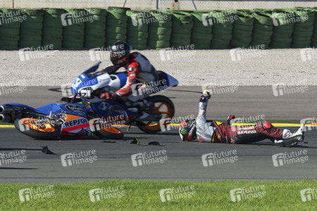 Jorge Navarro Unfall bei der Moto3 Spanish Championship, Cheste