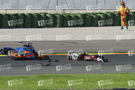 Jorge Navarro Unfall bei der Moto3 Spanish Championship, Cheste