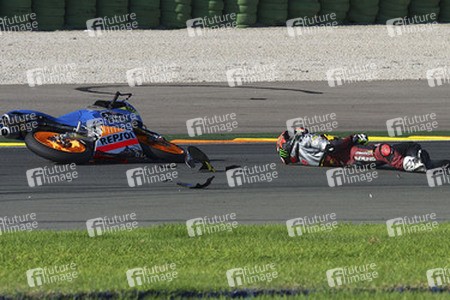 Jorge Navarro Unfall bei der Moto3 Spanish Championship, Cheste