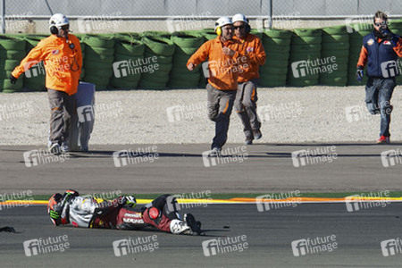 Jorge Navarro Unfall bei der Moto3 Spanish Championship, Cheste