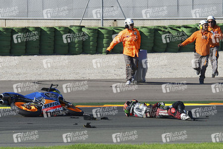 Jorge Navarro Unfall bei der Moto3 Spanish Championship, Cheste
