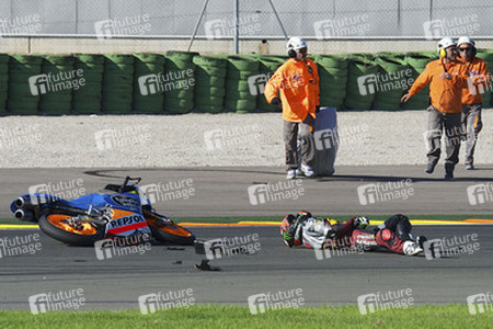 Jorge Navarro Unfall bei der Moto3 Spanish Championship, Cheste