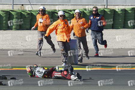 Jorge Navarro Unfall bei der Moto3 Spanish Championship, Cheste