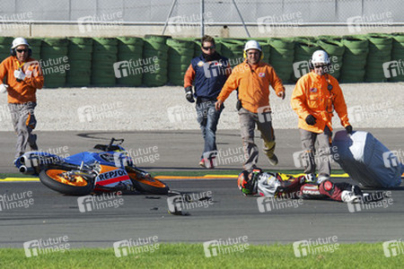 Jorge Navarro Unfall bei der Moto3 Spanish Championship, Cheste