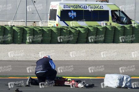 Jorge Navarro Unfall bei der Moto3 Spanish Championship, Cheste