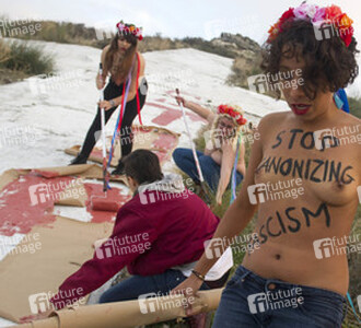 Femen Protest gegen Gedenkfeier für General Franco