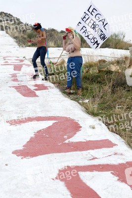 Femen Protest gegen Gedenkfeier für General Franco