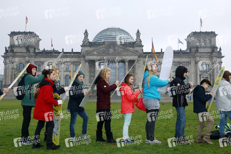 Aktion 'Augen auf für Kinderrechte', Berlin