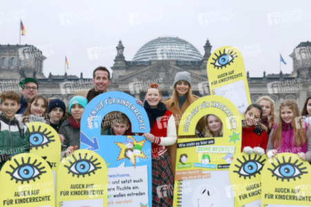 Aktion 'Augen auf für Kinderrechte', Berlin