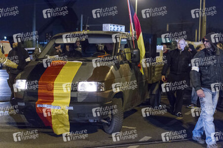 Neonazi-Demo gegen Flüchtlinge, Berlin