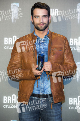 Jesus Castro und Mario Suarez präsentieren Braun Rasierer, Madrid