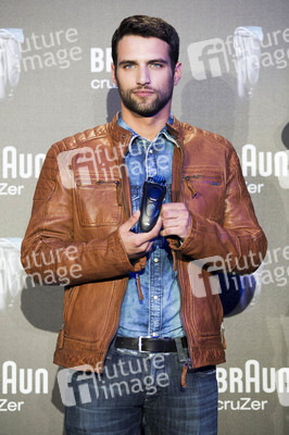 Jesus Castro und Mario Suarez präsentieren Braun Rasierer, Madrid