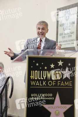 Christoph Waltz erhält einen Stern auf dem Hollywood Walk of Fame, Los Angeles