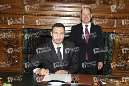 Vitali Klitschko im Rathaus Hamburg