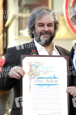 Peter Jackson erhält einen Stern auf dem Hollywood Walk of Fame, Los Angeles