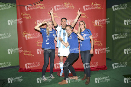 Enthüllung der Wachsfigur von Lionel Messi im Madame Tussauds Berlin