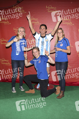 Enthüllung der Wachsfigur von Lionel Messi im Madame Tussauds Berlin