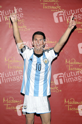 Enthüllung der Wachsfigur von Lionel Messi im Madame Tussauds Berlin