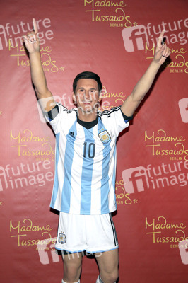 Enthüllung der Wachsfigur von Lionel Messi im Madame Tussauds Berlin