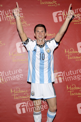 Enthüllung der Wachsfigur von Lionel Messi im Madame Tussauds Berlin