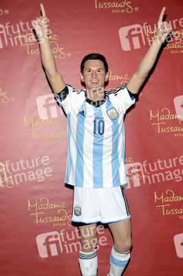 Enthüllung der Wachsfigur von Lionel Messi im Madame Tussauds Berlin