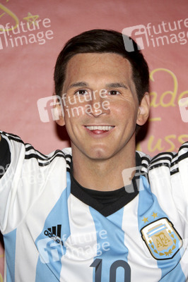 Enthüllung der Wachsfigur von Lionel Messi im Madame Tussauds Berlin