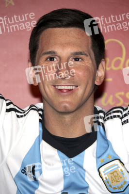 Enthüllung der Wachsfigur von Lionel Messi im Madame Tussauds Berlin