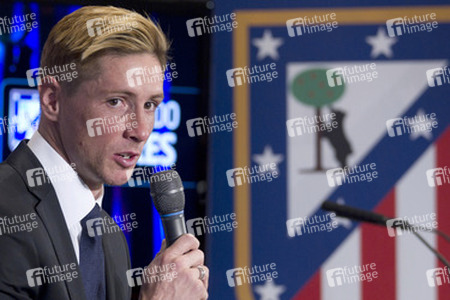 Präsentation von Fernando Torres als neuer Spieler von Atlético de Madrid, Madrid