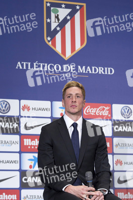 Präsentation von Fernando Torres als neuer Spieler von Atlético de Madrid, Madrid