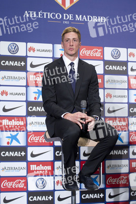 Präsentation von Fernando Torres als neuer Spieler von Atlético de Madrid, Madrid