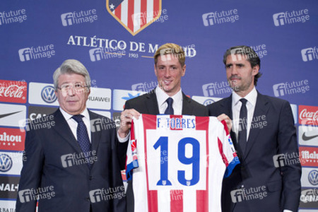 Präsentation von Fernando Torres als neuer Spieler von Atlético de Madrid, Madrid